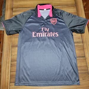 Holloway, London Arsenal Football Club Black Soccer Polo - Size EU XL (US Med)